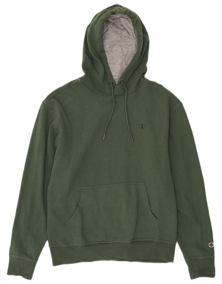 Felpa con cappuccio da uomo Champion verde medio