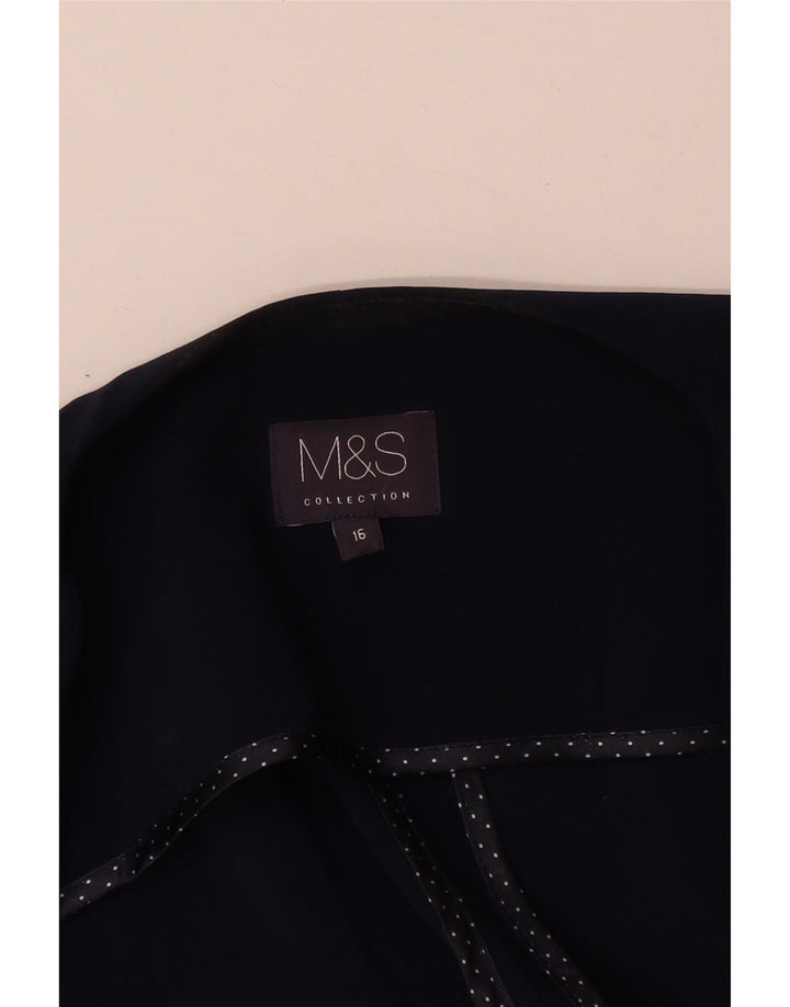 Marks & Spencer Bolero da donna Top UK 16 Large Blu Navy Poliestere