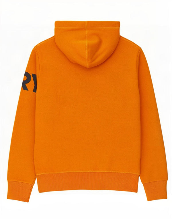 Maglione con cappuccio grafico da uomo Superdry in cotone color block giallo medio