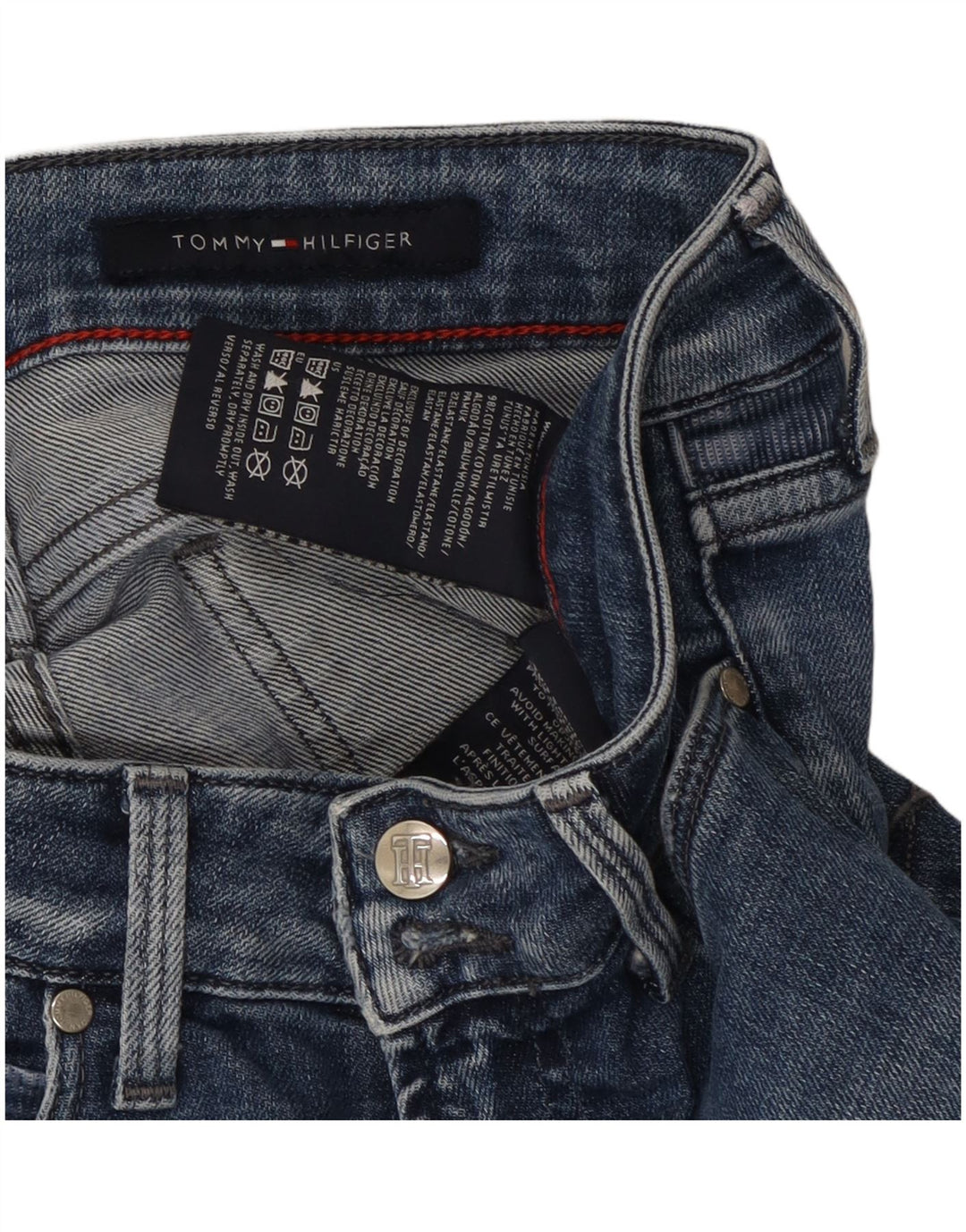 Jeans slim da donna Tommy Hilfiger W26 L29 cotone blu