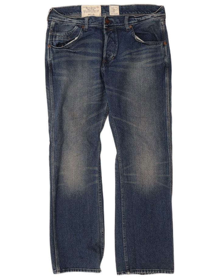 Jeans dritti da uomo Wrangler Ace W34 L32 cotone blu