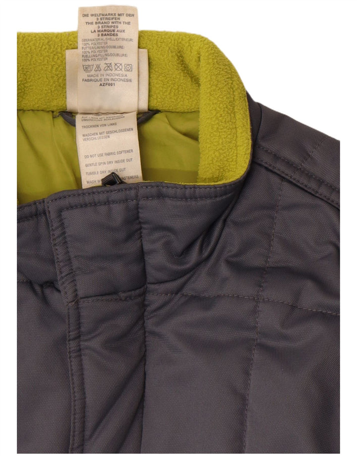 Cappotto imbottito Adidas da ragazzo 15-16 anni in poliestere grigio