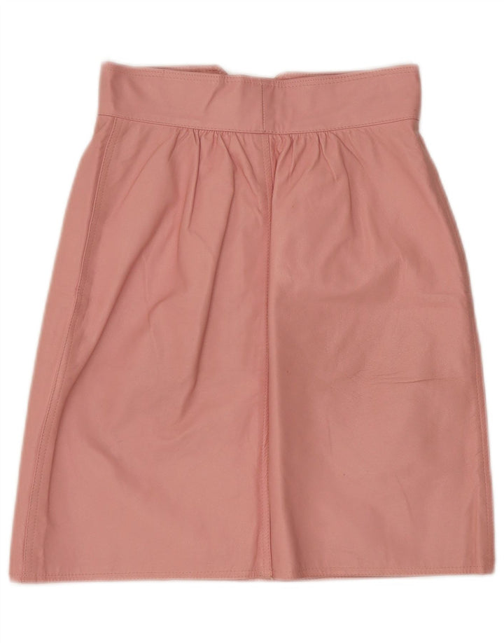 Gonna in pelle da donna Vetta IT 42 media W26 Rosa