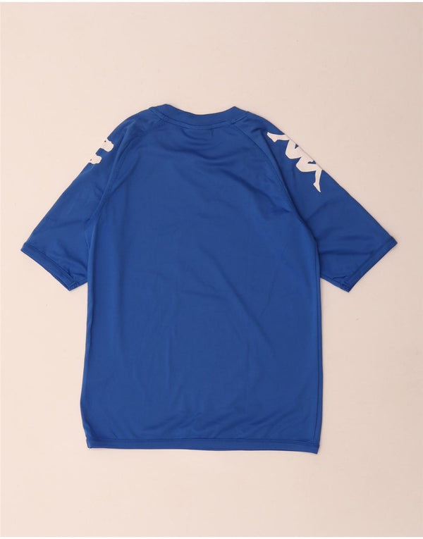 T-shirt grafica Kappa per ragazzi 11-12 anni in poliestere blu