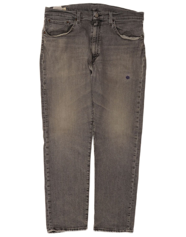 LEVI'S Jeans da uomo 502 affusolati W36 L30 Cotone grigio