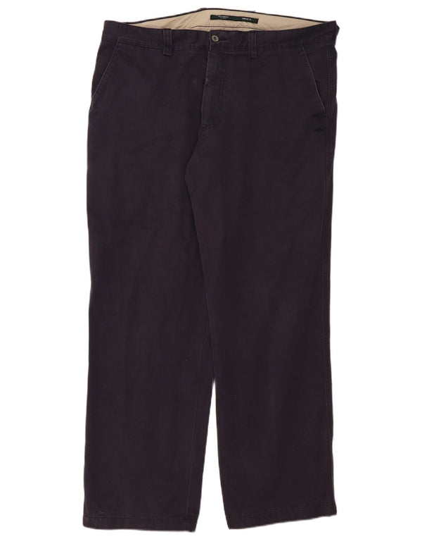 Pantaloni chino dritti da uomo vestibilità comoda Dockers W38 L32 cotone blu navy