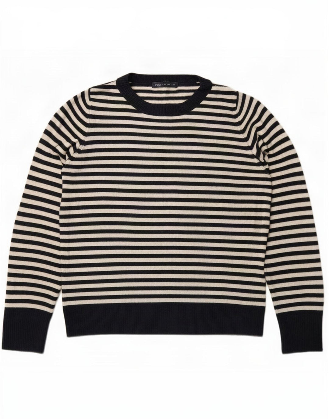 Maglione maglione girocollo da donna Marks & Spencer UK 14 grande blu navy