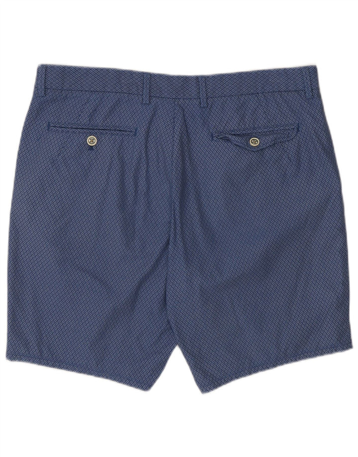 Pantaloncini chino da uomo Massimo Dutti EU 44 Large W34 Blu navy maculato
