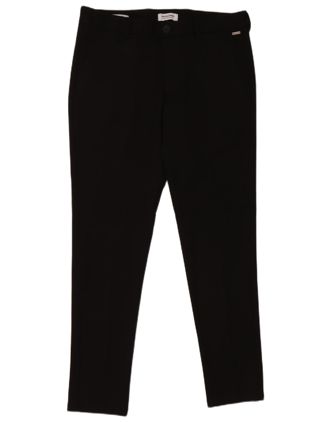 Pantaloni casual slim da uomo Jack & Jones W34 L32 poliestere nero