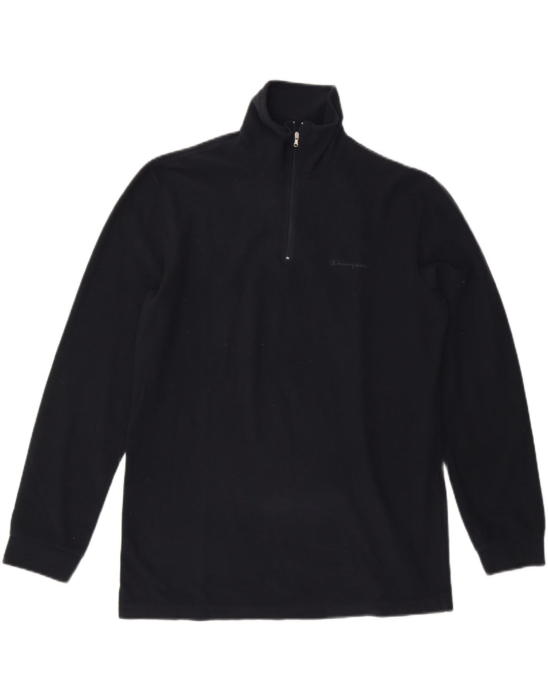 Maglione in pile da uomo con collo e zip CHAMPION XL poliestere blu navy