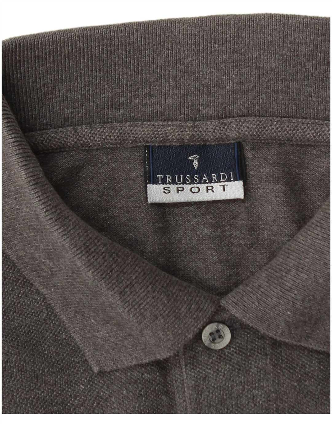 Polo Uomo TRUSSARDI Large in Cotone Grigio