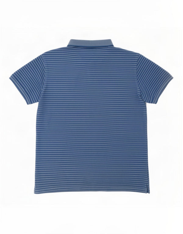 Polo Uomo Trussardi Jeans Grande Gessato Blu