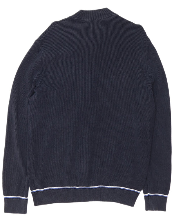 Maglione cardigan da uomo Blue Harbour XL in cotone blu scuro