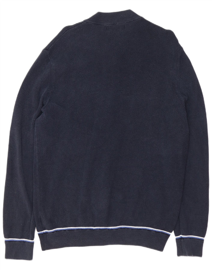 Maglione cardigan da uomo Blue Harbour XL in cotone blu scuro