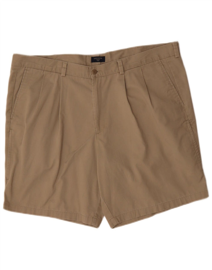 Pantaloncini chino con ancoraggio da uomo Dockers W44 2XL cotone beige