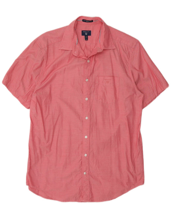 Gant Camicia a maniche corte da uomo Taglia 39/40 15 3/4 Cotone rosa medio