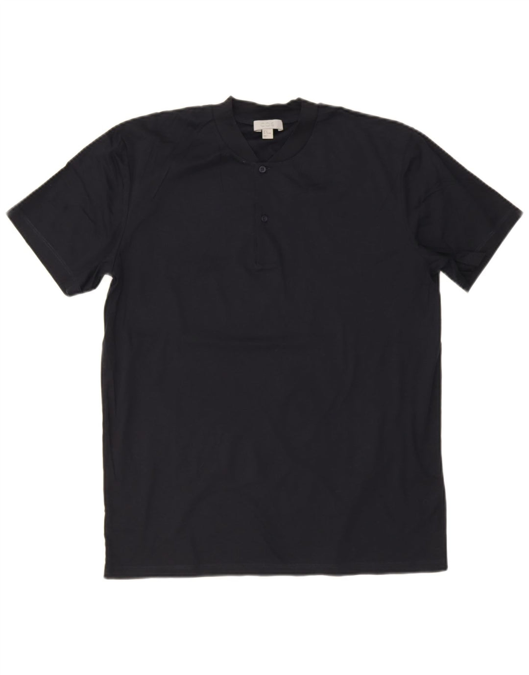 T-shirt da uomo Cos Top in cotone blu navy medio