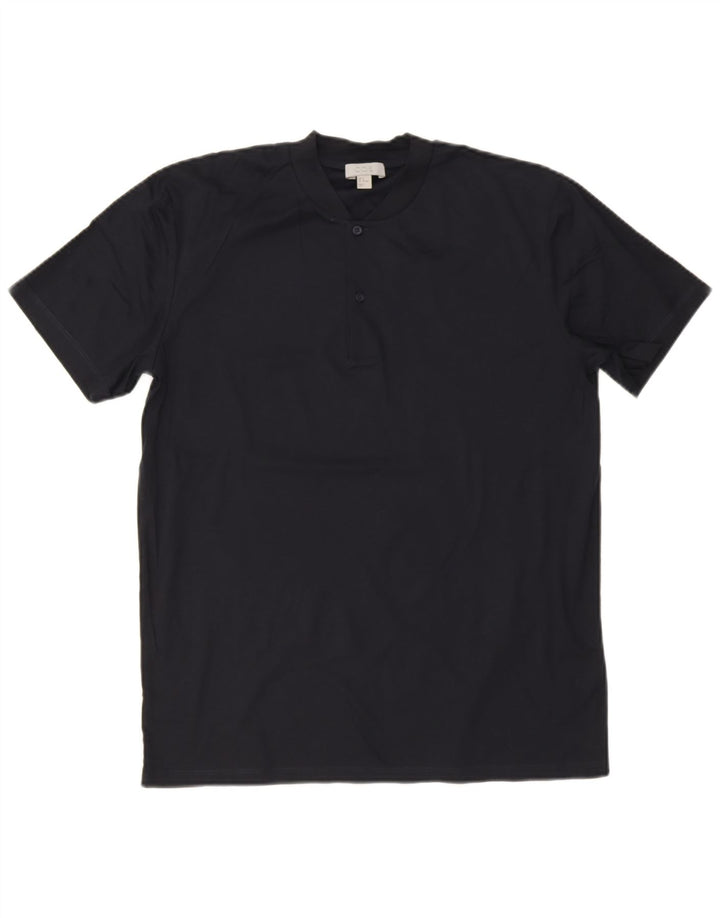 T-shirt da uomo Cos Top in cotone blu navy medio