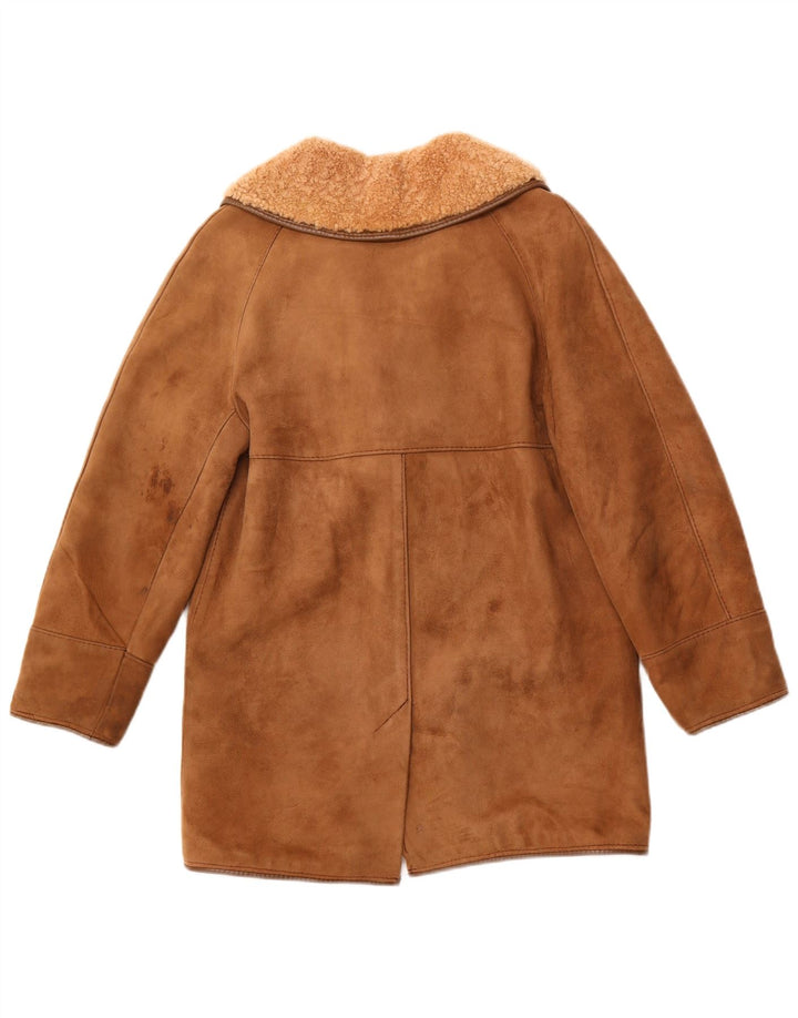 Cappotto in shearling da donna HEA TONA UK 14 Acrilico marrone medio