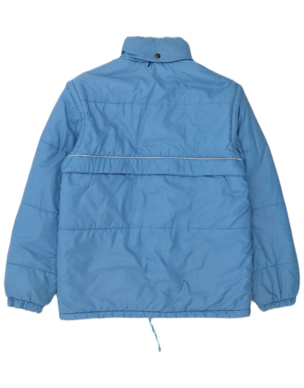 Giacca imbottita vintage da uomo IT 48 Blu medio in poliammide