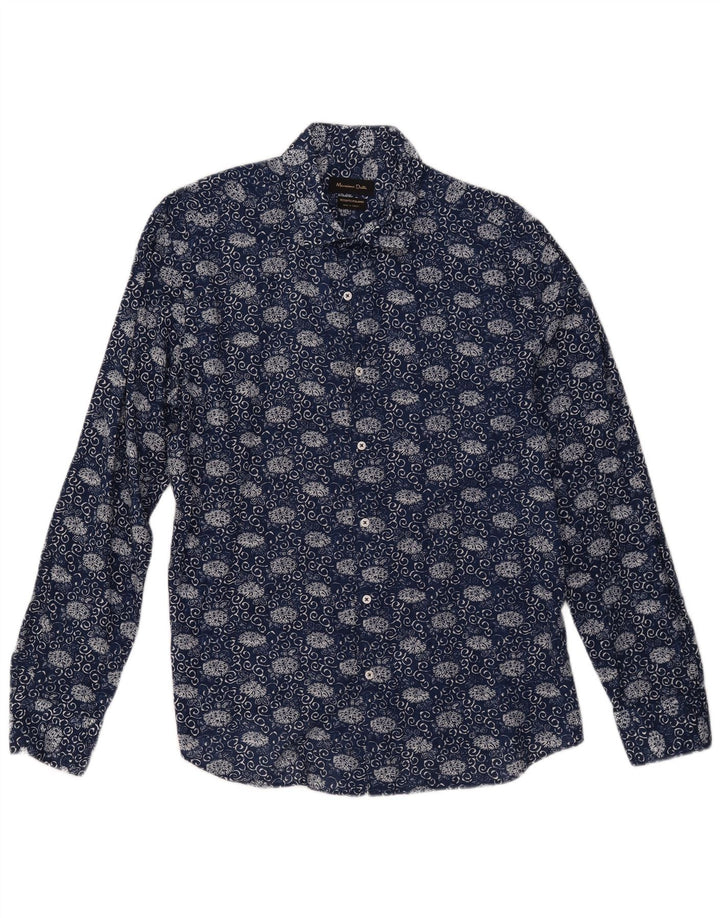 Camicia da uomo Massimo Dutti XL Blu navy floreale
