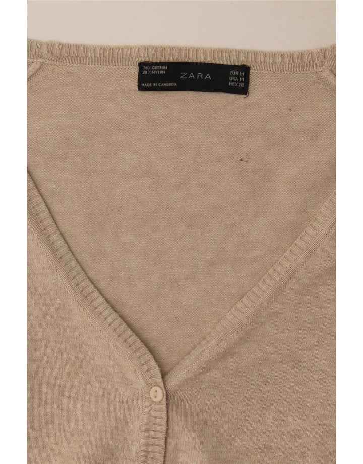 Maglione cardigan da donna Zara UK 12 Beige medio