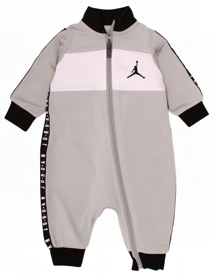 Tuta grafica Jordan da neonato per neonato 3-6 mesi in poliestere color block grigio