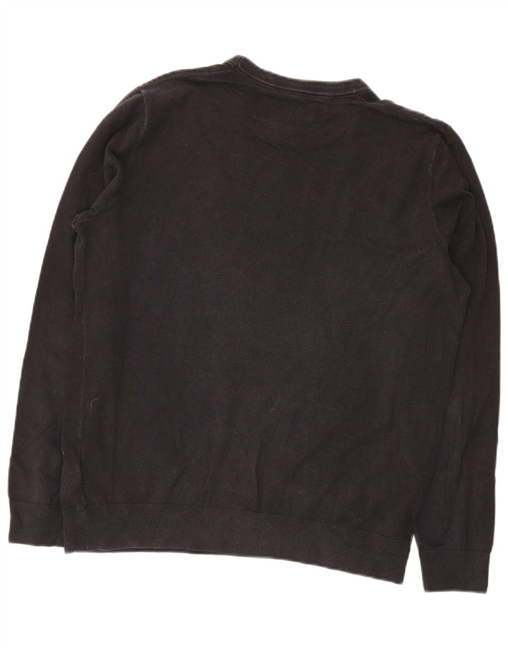Calvin Klein Jeans Uomo Felpa Maglione Grande Cotone Nero