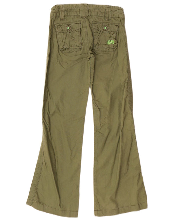Pantaloni cargo svasati per ragazze Roxy 9-10 anni W22 L27 Verde