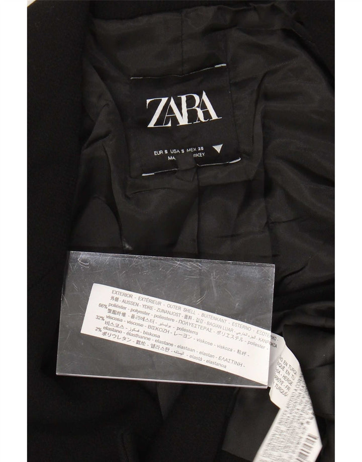 Giacca Bolero doppiopetto da donna Zara UK 10 piccola poliestere nero
