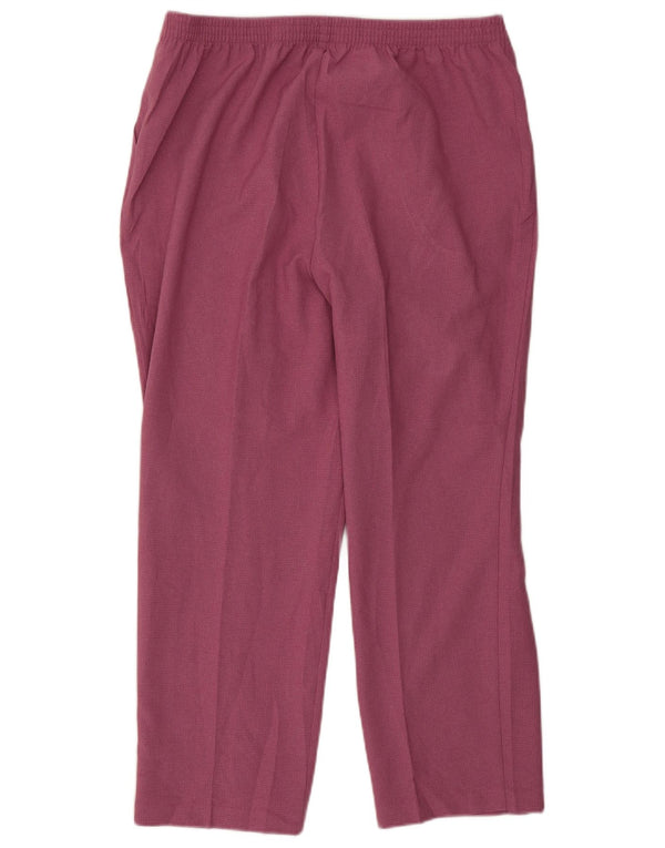 Pantaloni corti da donna Marks & Spencer UK 18 XL W38 L26 Rosa a quadri