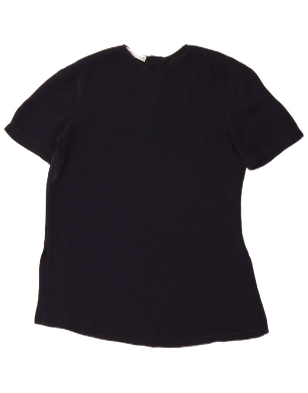 EMPORIO ARMANI Camicetta da donna Top UK 12 Medio Blu Navy