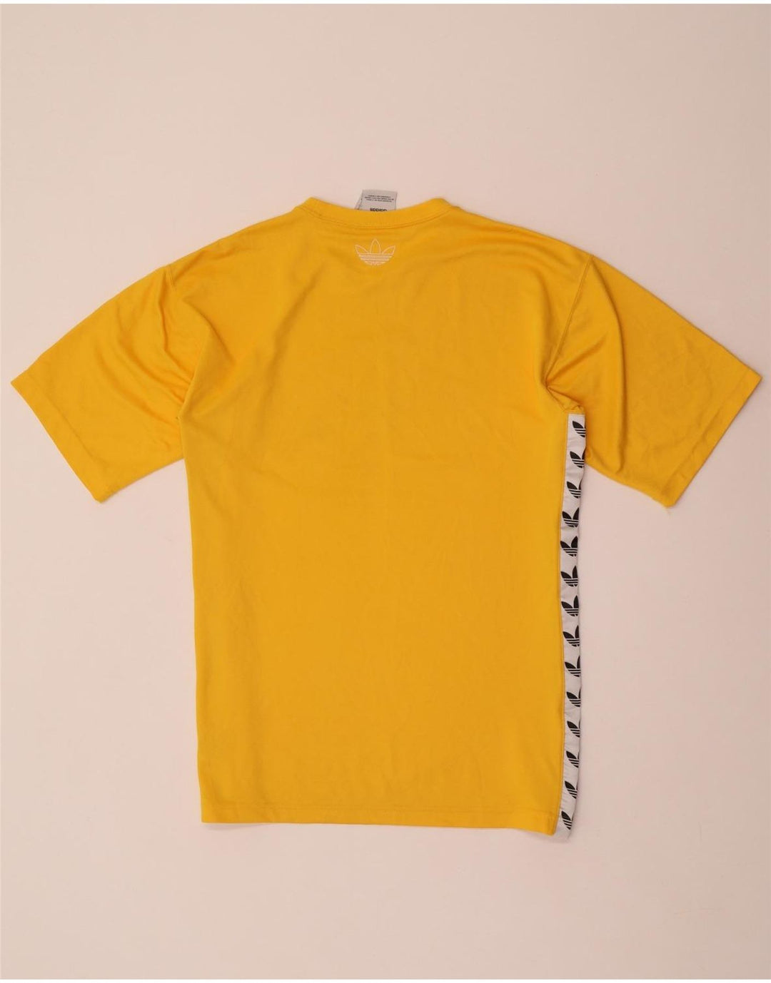 T-shirt grafica da uomo ADIDAS Top Small in poliestere color block giallo