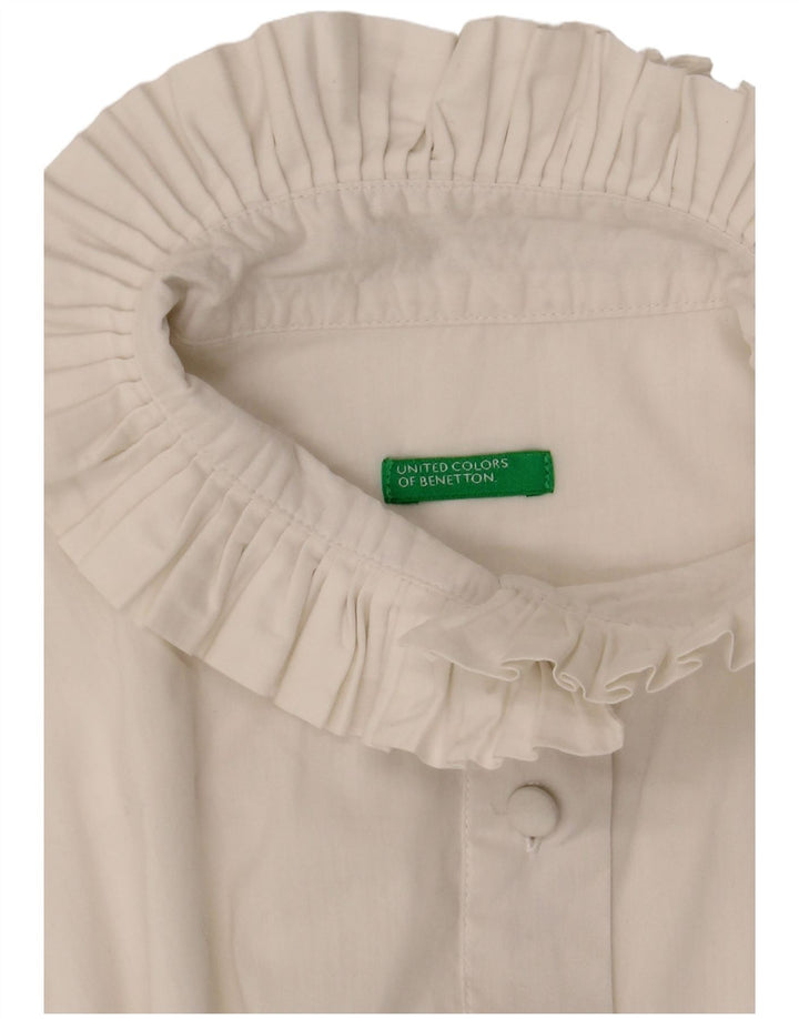 Camicetta da donna Benetton UK 14 bianca media