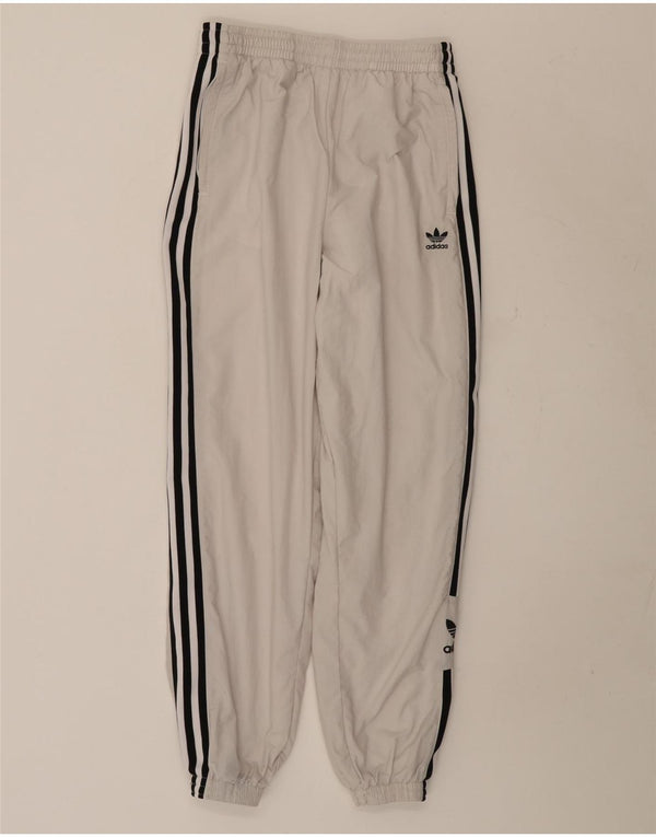 Pantaloni da tuta da donna Adidas Joggers UK 10 Small nylon bianco