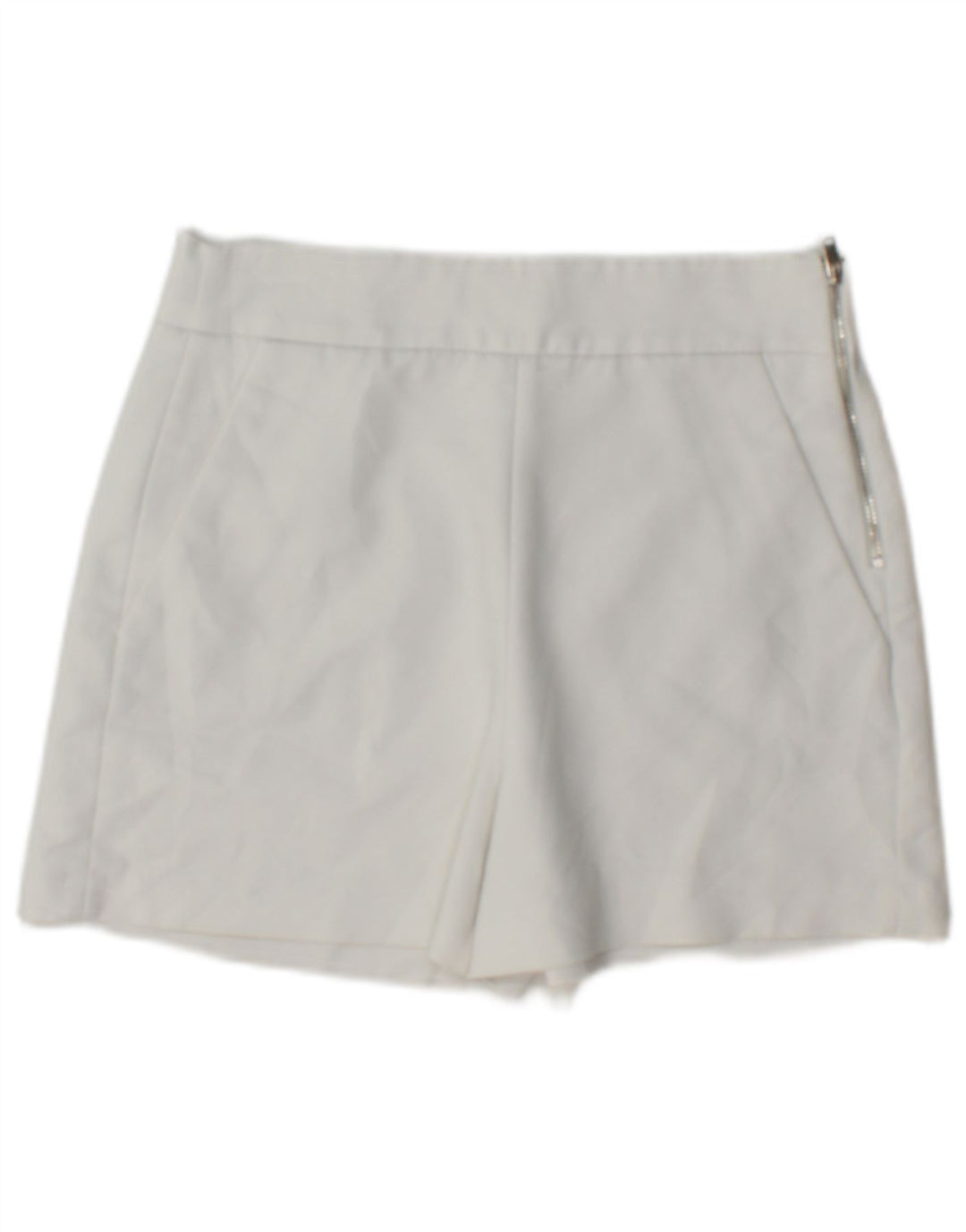 Pantaloncini chino da donna Zara XS W24 poliestere bianco