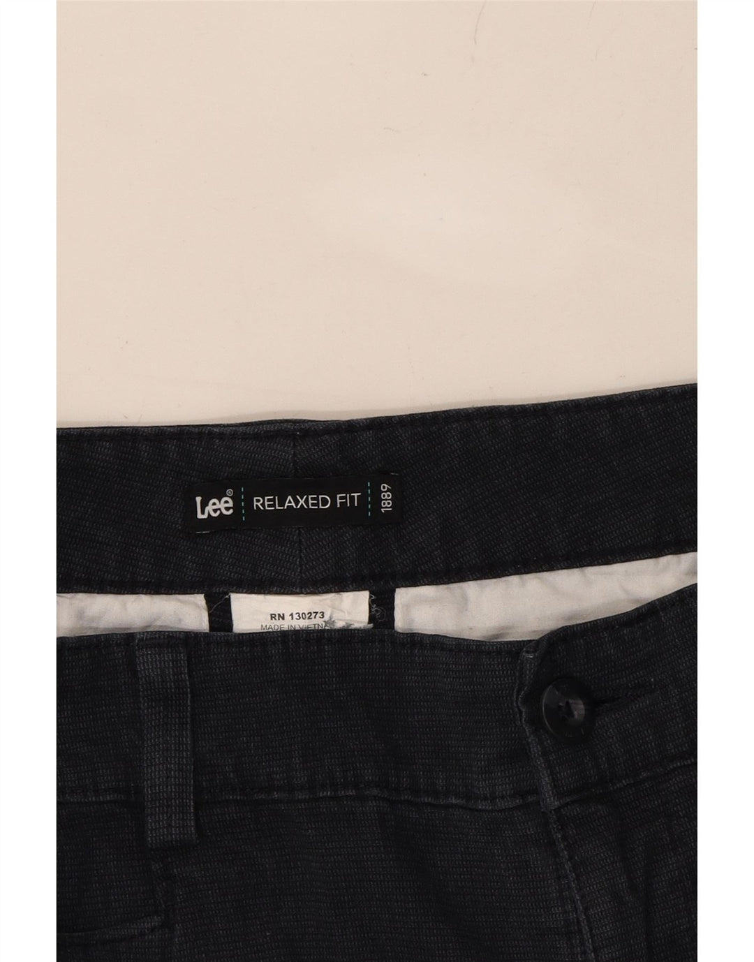 LEE Womens Relaxed Fit Casual Trousers W32 L32 Navy Blue Vintage Lee and Second-Hand Lee from Messina Hembry 