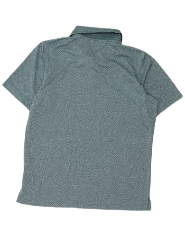 Polo da uomo Columbia in poliestere verde medio