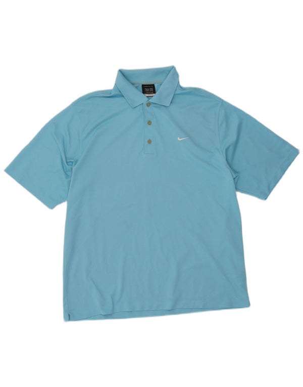 Polo Nike da uomo UK 42/44 grande poliestere blu