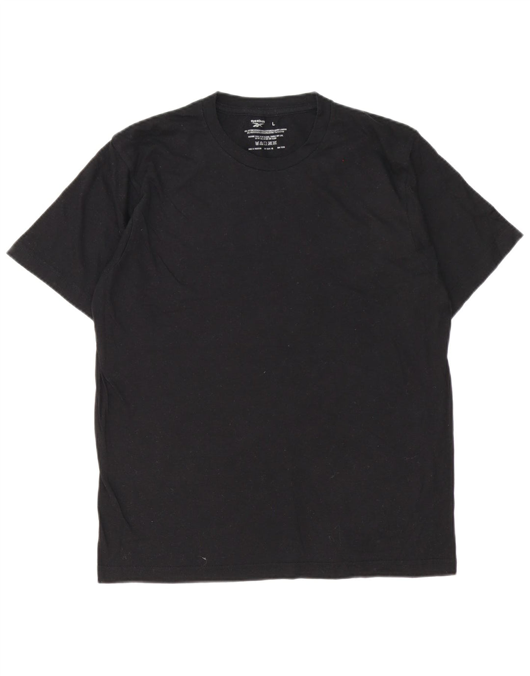 T-shirt Reebok da uomo grande in cotone nero