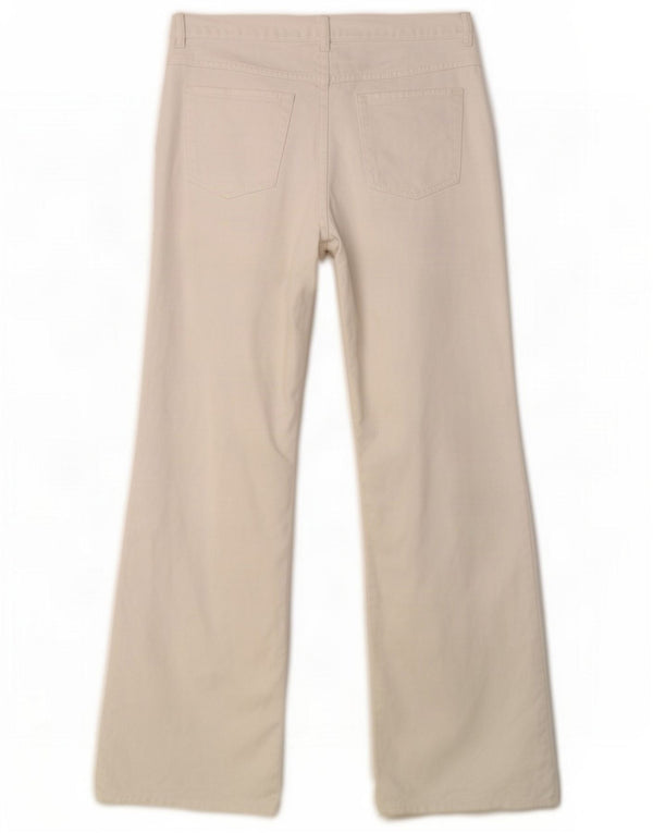 Marks & Spencer Jeans Bootcut da donna UK 14 Medio W34 L30 Cotone bianco