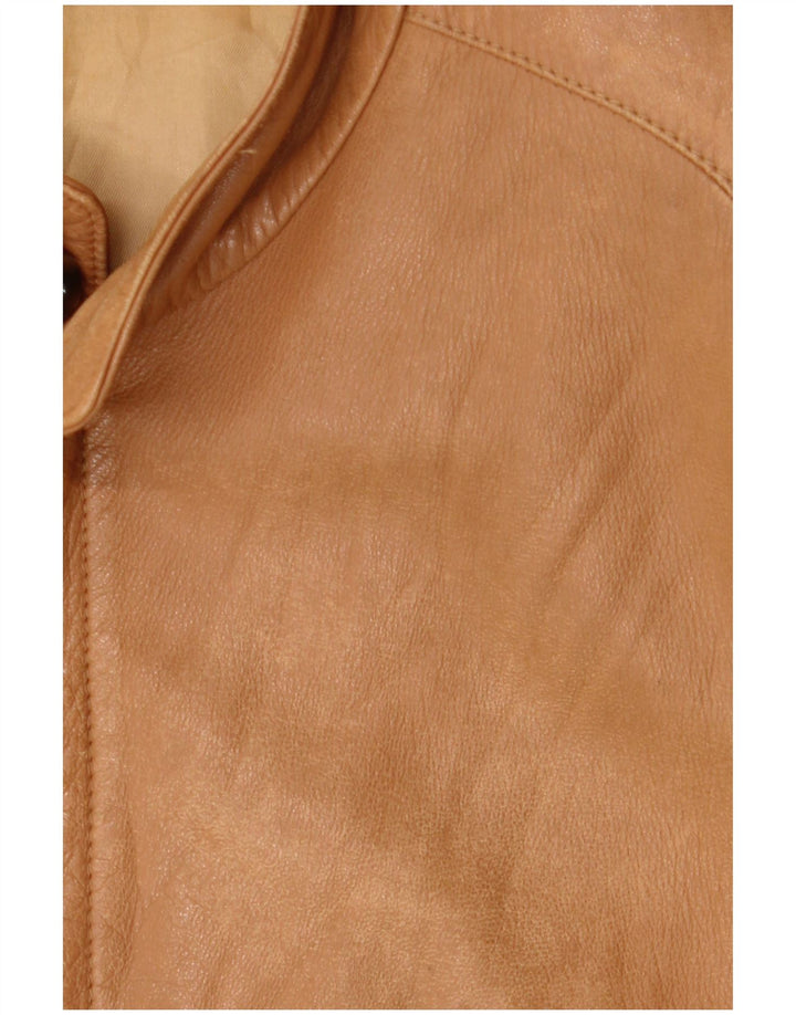 Giacca in pelle vintage da uomo UK 38 Beige medio