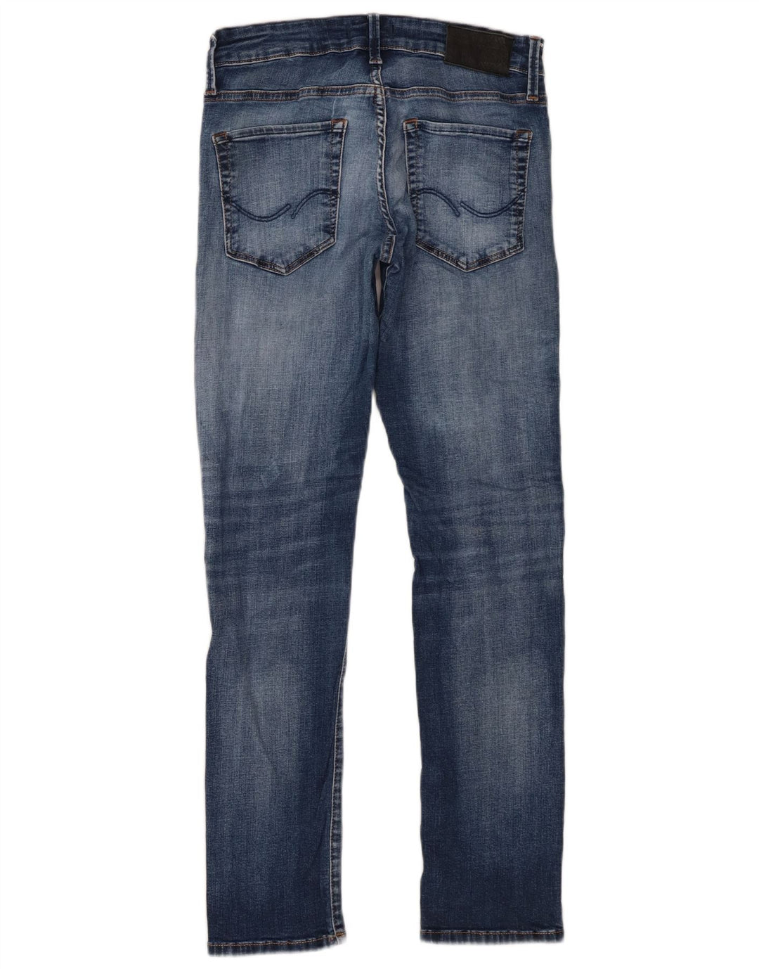 Jack & Jones Uomo GLENN Slim Jeans W28 L30 Cotone Blu