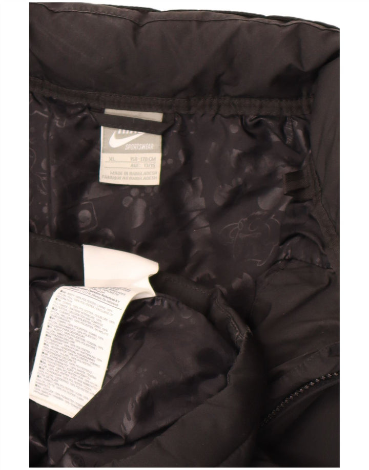 Giacca imbottita con cappuccio Nike da bambino 13-14 anni XL poliestere nero