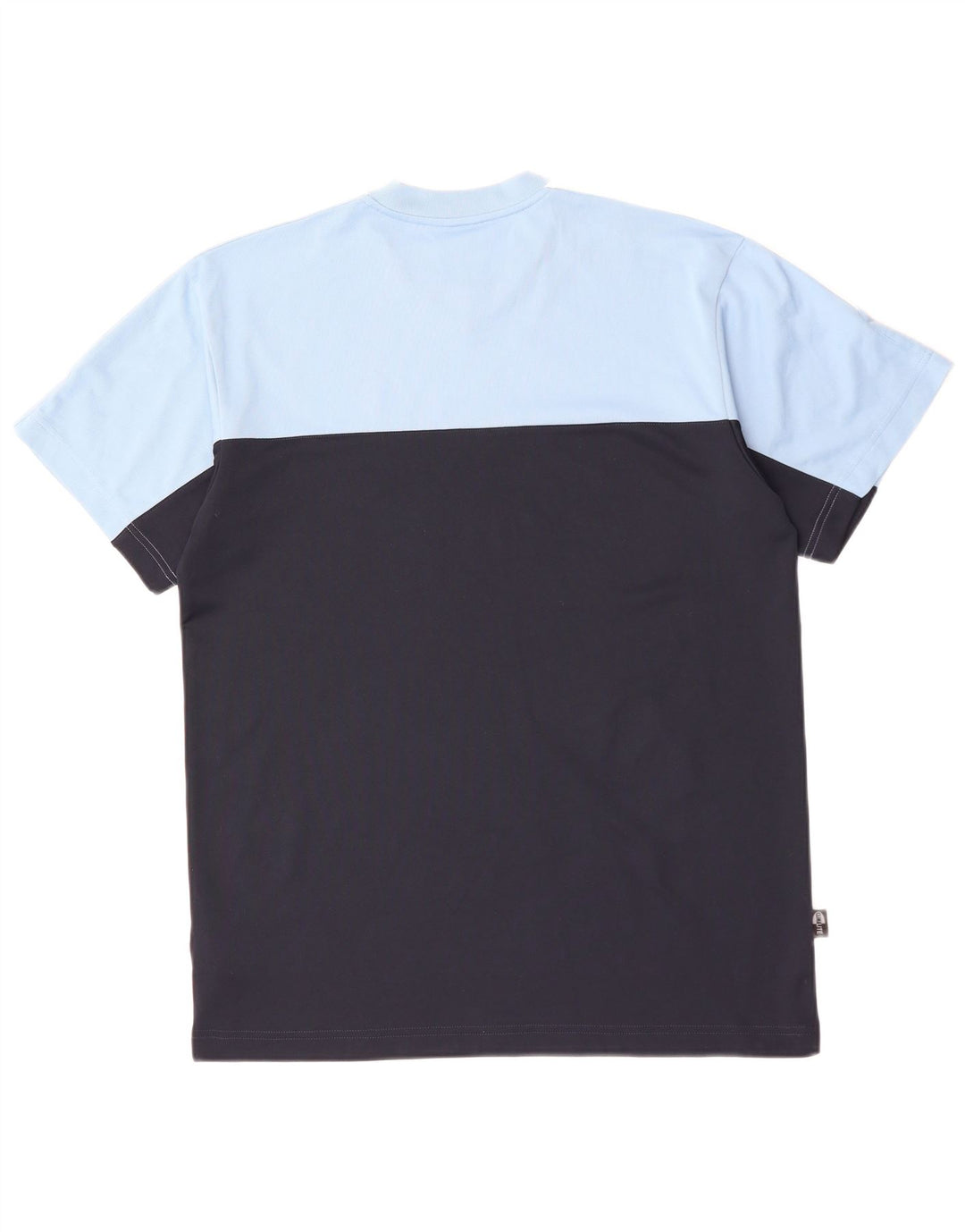 T-shirt da uomo ADIDAS Top UK 34/36 Small Blu Colourblock in cotone