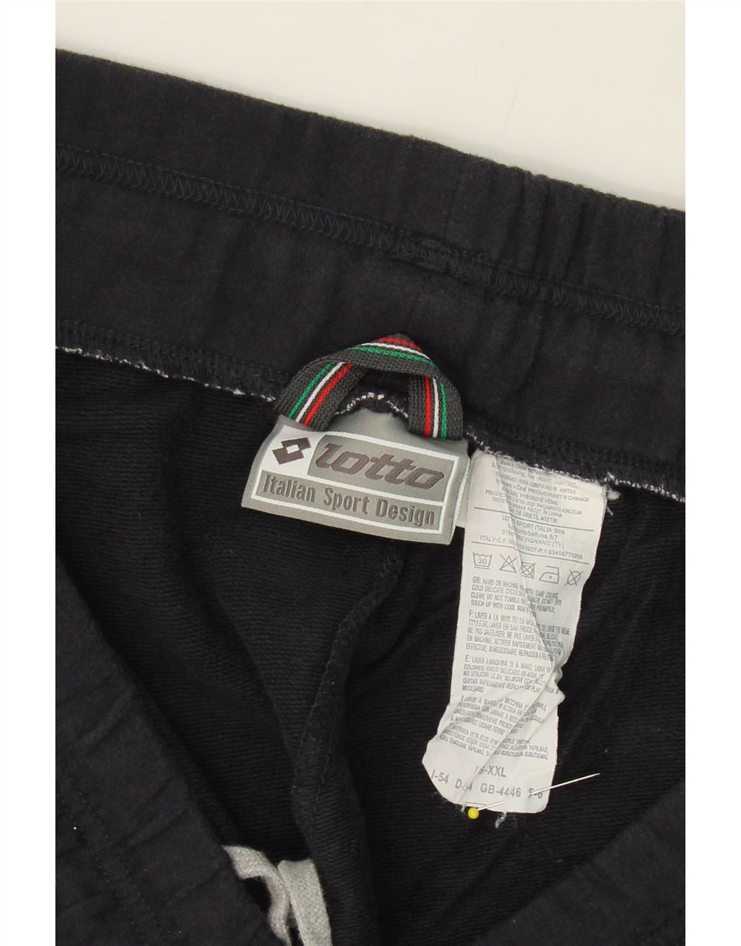 LOTTO Mens Tracksuit Trousers 2XL Navy Blue Cotton Vintage Lotto and Second-Hand Lotto from Messina Hembry 