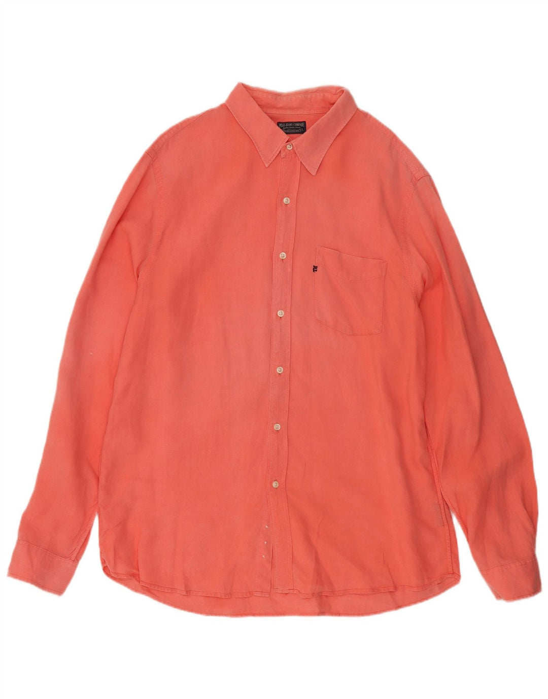 Camicia da uomo Ralph Lauren XL Lino arancione