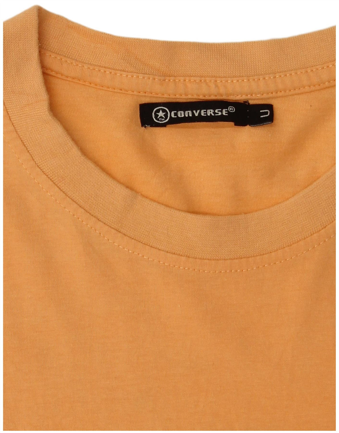T-shirt grafica da uomo Converse Top in cotone arancione medio