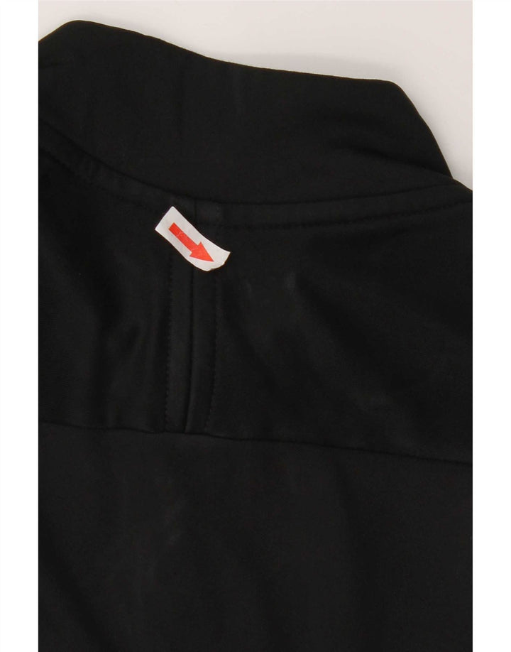 Maglia da tuta Nike Dri Fit con zip e collo pullover da uomo, poliestere nero medio