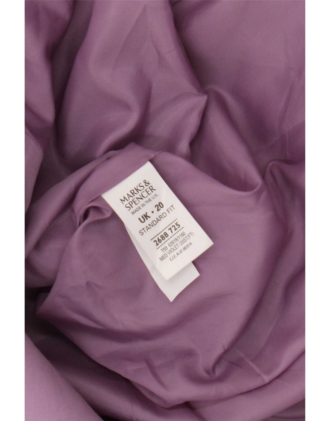 Giacca blazer standard a 2 bottoni Marks & Spencer da donna UK 20 2XL Lilla